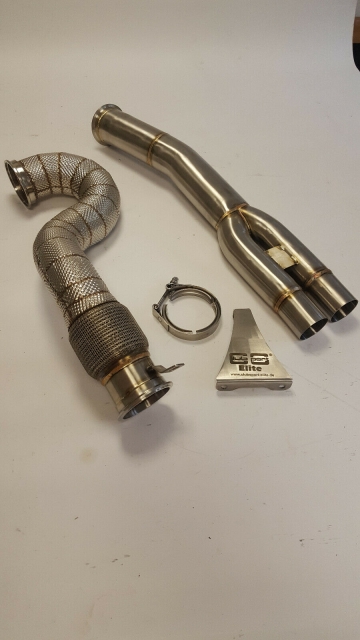 Audi TT RS 2.5TFSI 8S quattro Hosenrohr - Katersatzrohre  Edelstahl Downpipe Thermoisolierung T2
