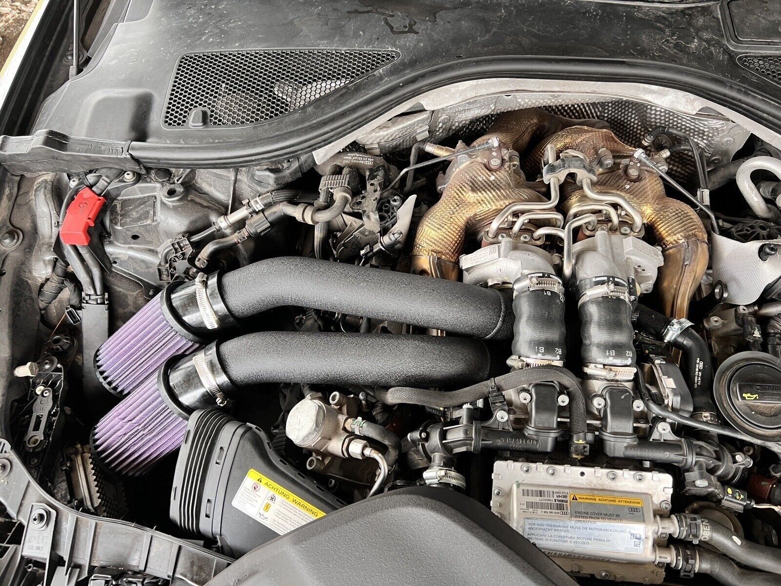 Sportluftfilter Kit für 4.0TFSI  keine Carbon Airbox + 30PS S6 RS6 S7 RS7 S8