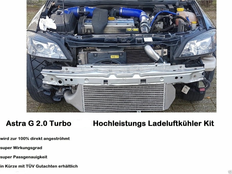 Opel Astra G 2.0T Performance Tuning Ladeluftkühler von KW Performance