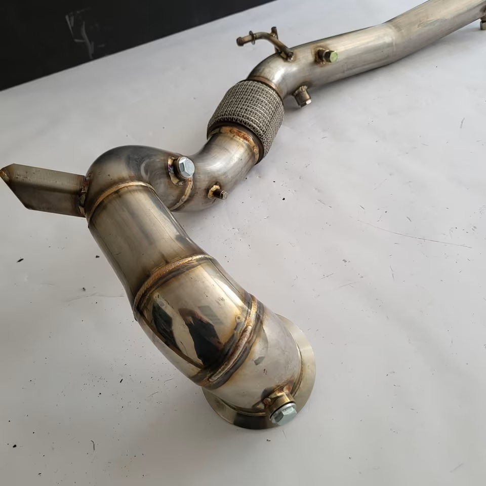 Downpipe VW Golf 8 GTI Hosenrohr 76mm Sportauspuff Edelstahl VIII TT Cupra