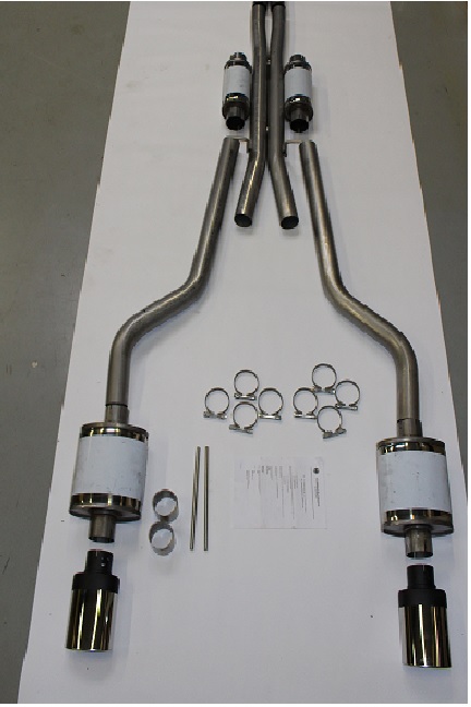 Audi RS6 4B C5 4.2 V8 2x 76mm Sportauspuff Edelstahl mit EG Erlaubnis