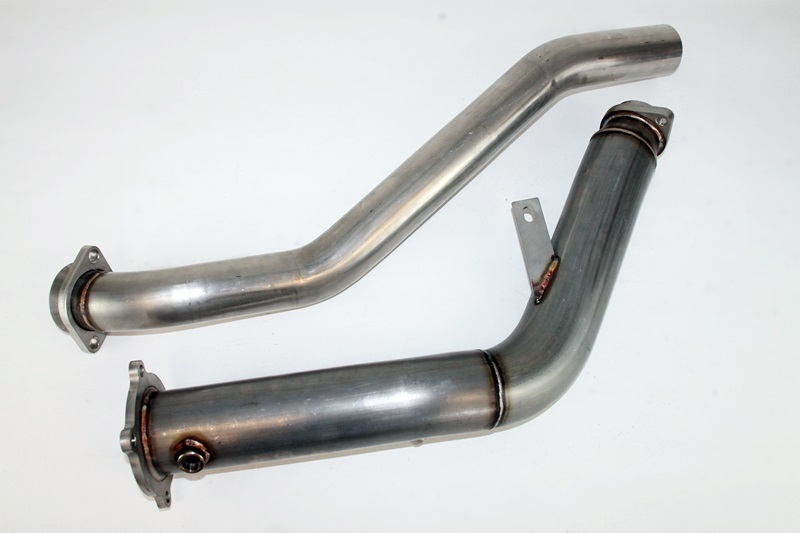 Audi Q5 2.0TFSI Performance Hosenrohre Edelstahl 76mm / 63mm