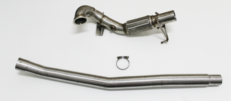 Audi TT S ( 8S ) 2.0TFSI  Downpipe no Kat 3" 76mm Leerrohr Hosenrohr