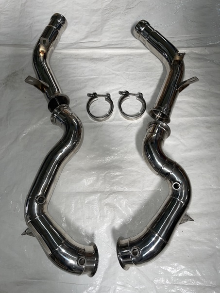 Downpipe Mercedes Benz E63 AMG W213 S213 M177 E63S 76mm Edelstahl Catless