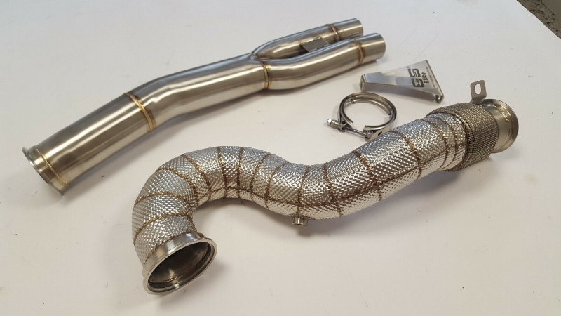 Audi TT RS 2.5TFSI 8S quattro Hosenrohr - Katersatzrohre  Edelstahl Downpipe Thermoisolierung T2