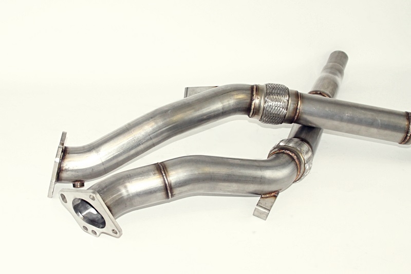 Audi RS4 B5 2.7 Biturbo Performance Hosenrohre 3" 76mm V2A