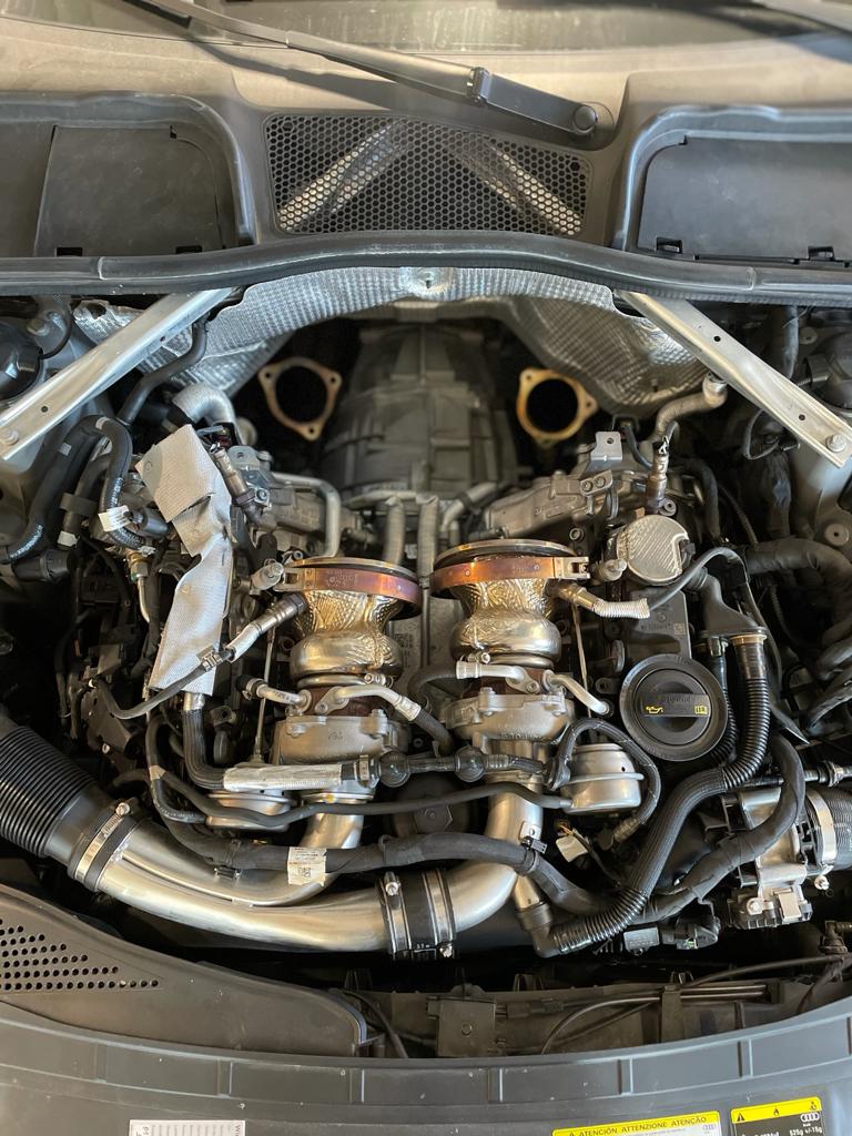 Audi RS4 2.9 B9 Downpipe Paar Hosenrohr Kat Ersatz Clubsport Elite Cat Less