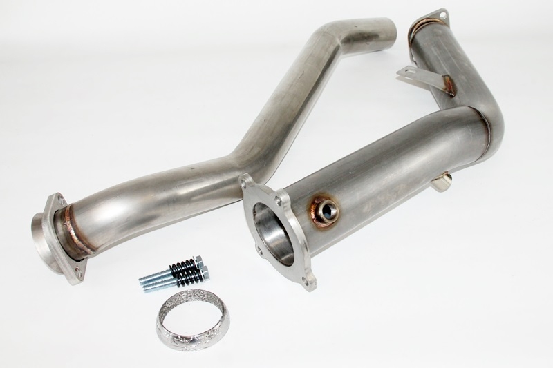 Audi A4 B8 8K 2.0TFSI Performance Hosenrohre Edelstahl 76/63mm
