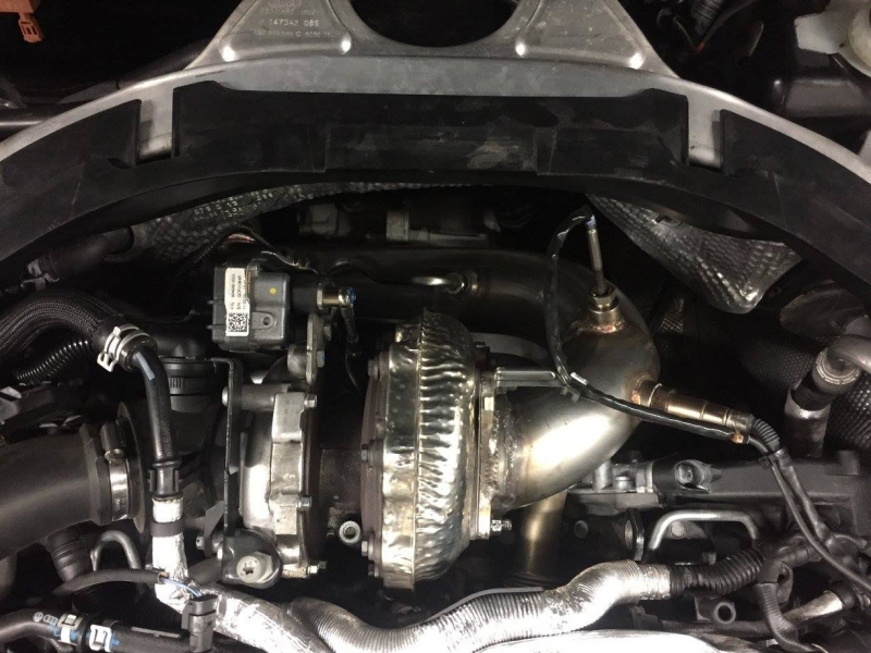 Audi A6 4G C7 3.0TDi DPF Katersatzrohr Downpipe Hosenrohr von Clubsport Elite T2