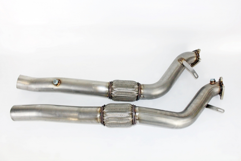 Audi RS6 4B C5 4.2 V8 Biturbo Hosenrohre - Katersatzrohre Catless Downpipes