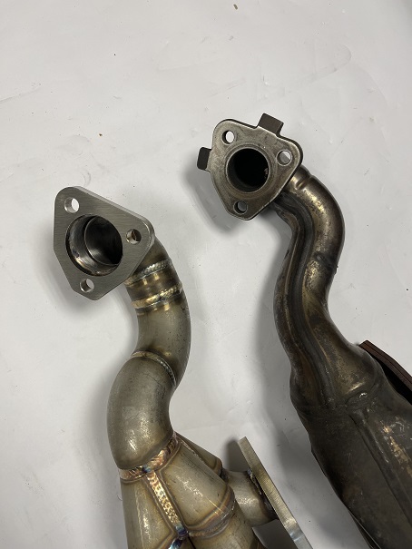 Edelstahl Guss Rohrkrümmer für Audi RS6 4B 4.2 Bi-Turbo Tuning