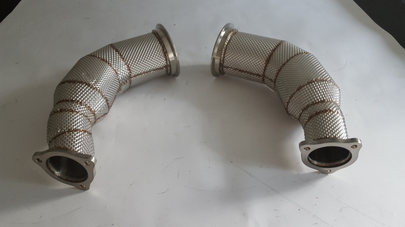 Audi RS5 2.9 B9 Downpipe Paar Hosenrohr Kat Ersatz Clubsport Elite mit Thermoisolierung